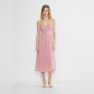 Aritzia Wilfred Tuberose Dress in Tart Pink